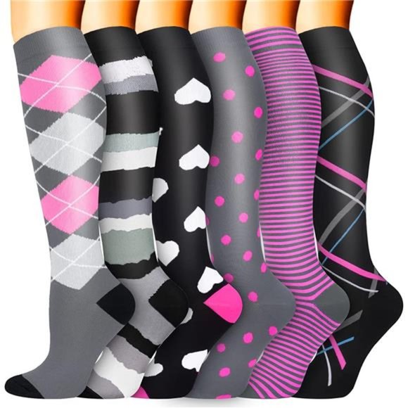 Copper Compression Socks Women and Men Circulation 6 Pairs - Picture 2 of 6